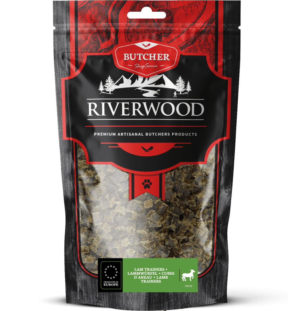 Riverwood Butcher Shop Series Trainer - Hondensnack - 150 Gram - lam Riverwood Butcher Shop Series Trainer - Hondensnack - 150 Gram - lam