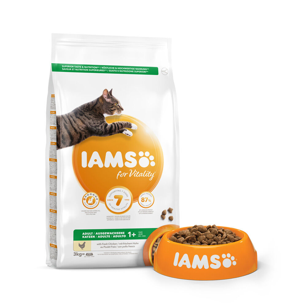 Iams Adult - Kattenvoer - 3 Kilogram - kip