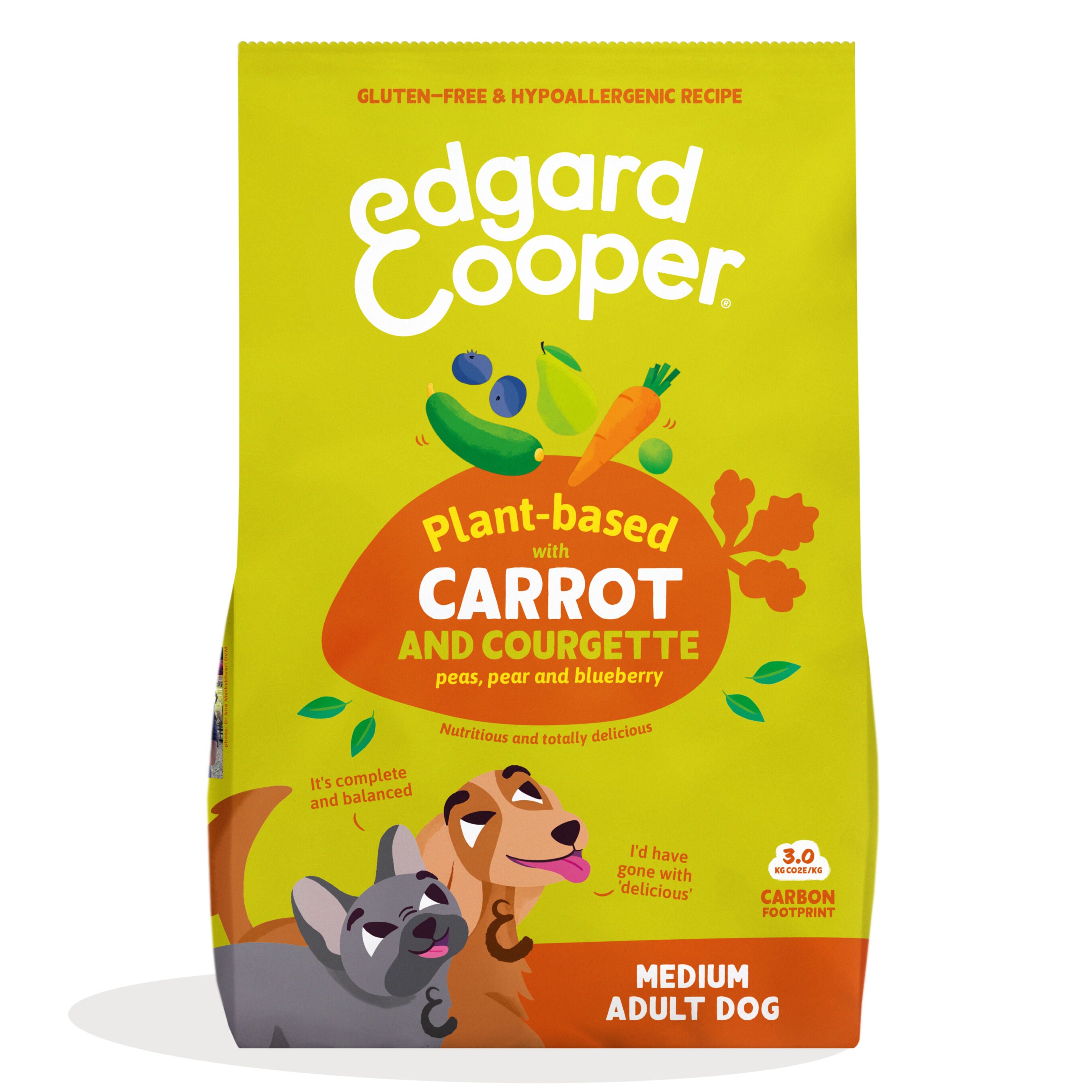 Edgard & Cooper Adult - Hondenvoer - 2.5 Kilogram - courgette, wortel Edgard & Cooper Adult - Hondenvoer - 2.5 Kilogram - courgette, wortel