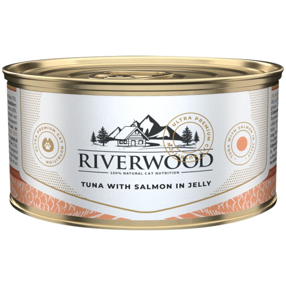 Riverwood - Kattenvoer - 85 Gram - Zalm Riverwood - Kattenvoer - 85 Gram - Zalm
