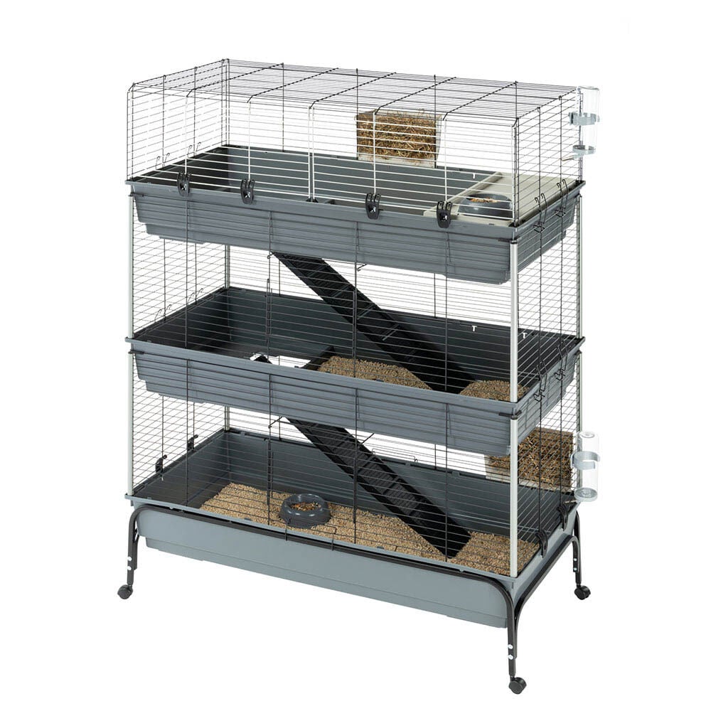 Ferplast Rabbit 120 Tris - Konijnenkooi - Grijs - xx cm
