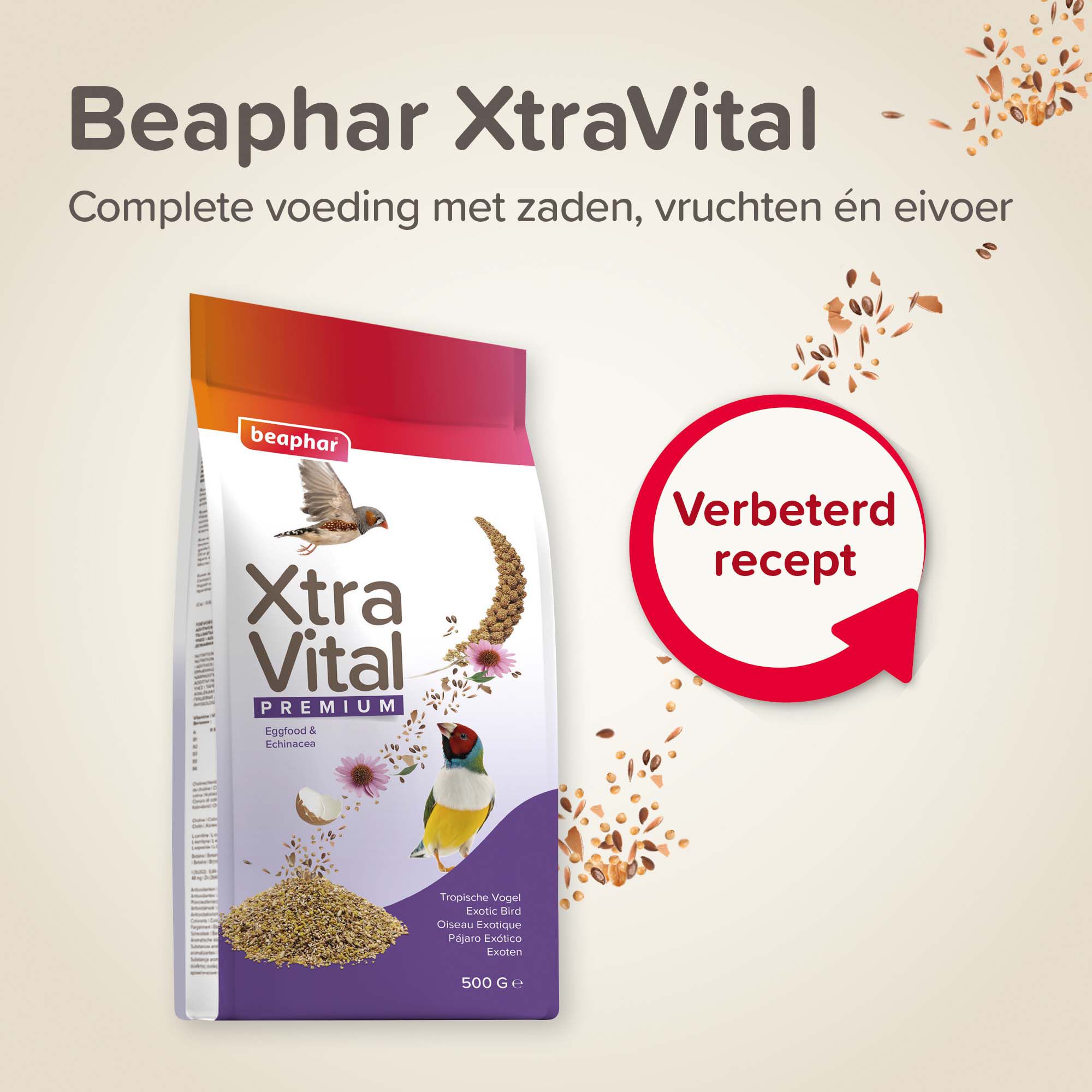 Beaphar Xtra Vital  Tropische Vogel - Vogelvoer - 500 Gram - Volledig voer