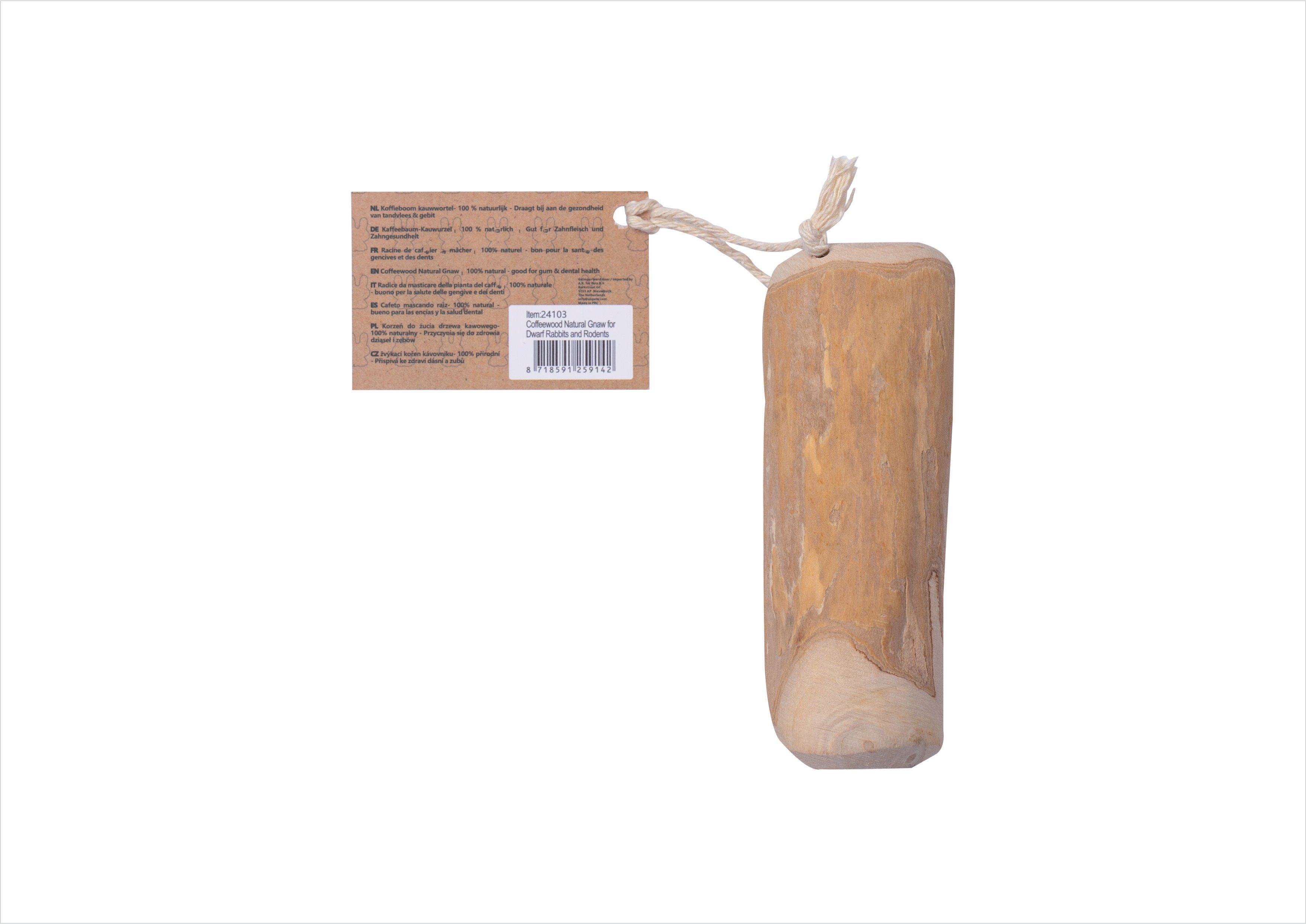 Quapas! - Koffiehout Knaagstok - Knaagdiersnack