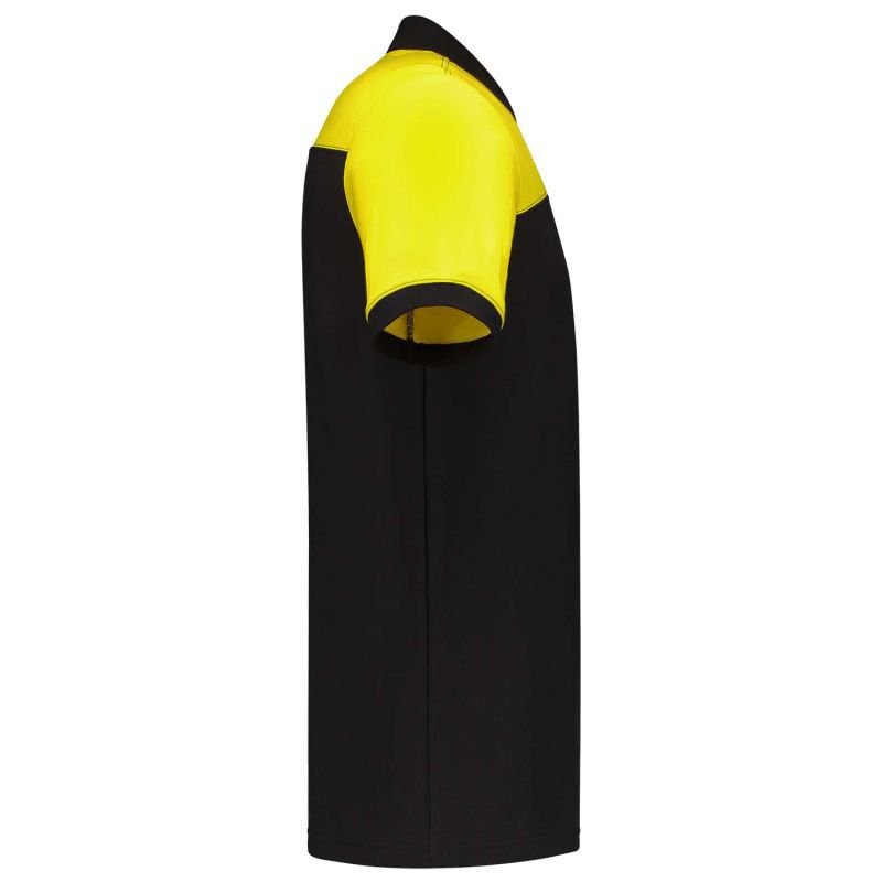 Tricorp Bicolor Naden  - Poloshirt - Zwart Geel - 3XL