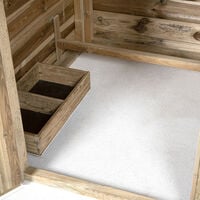Voldux Hooiberg Eline XL - Kippenhok met ren - Naturel