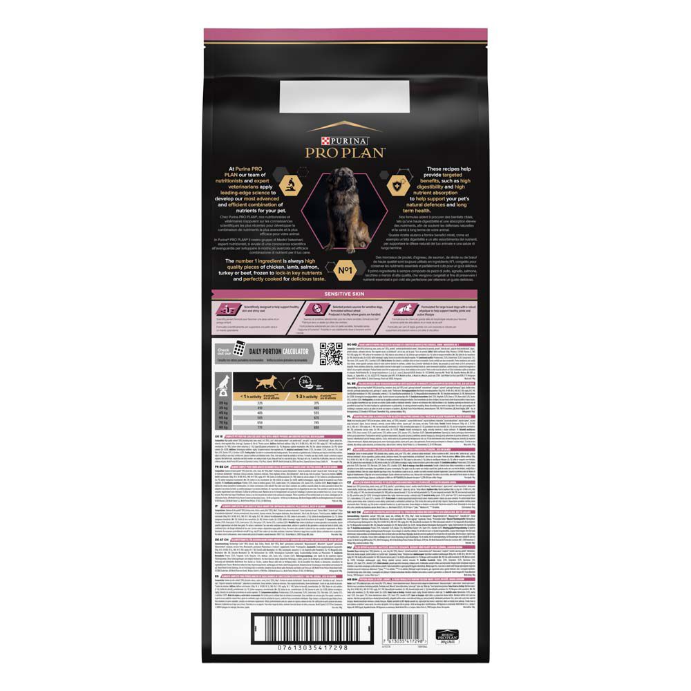 Pro Plan Sensitive Skin Adult Large Robust - Hondenvoer - 14 Kilogram - zalm