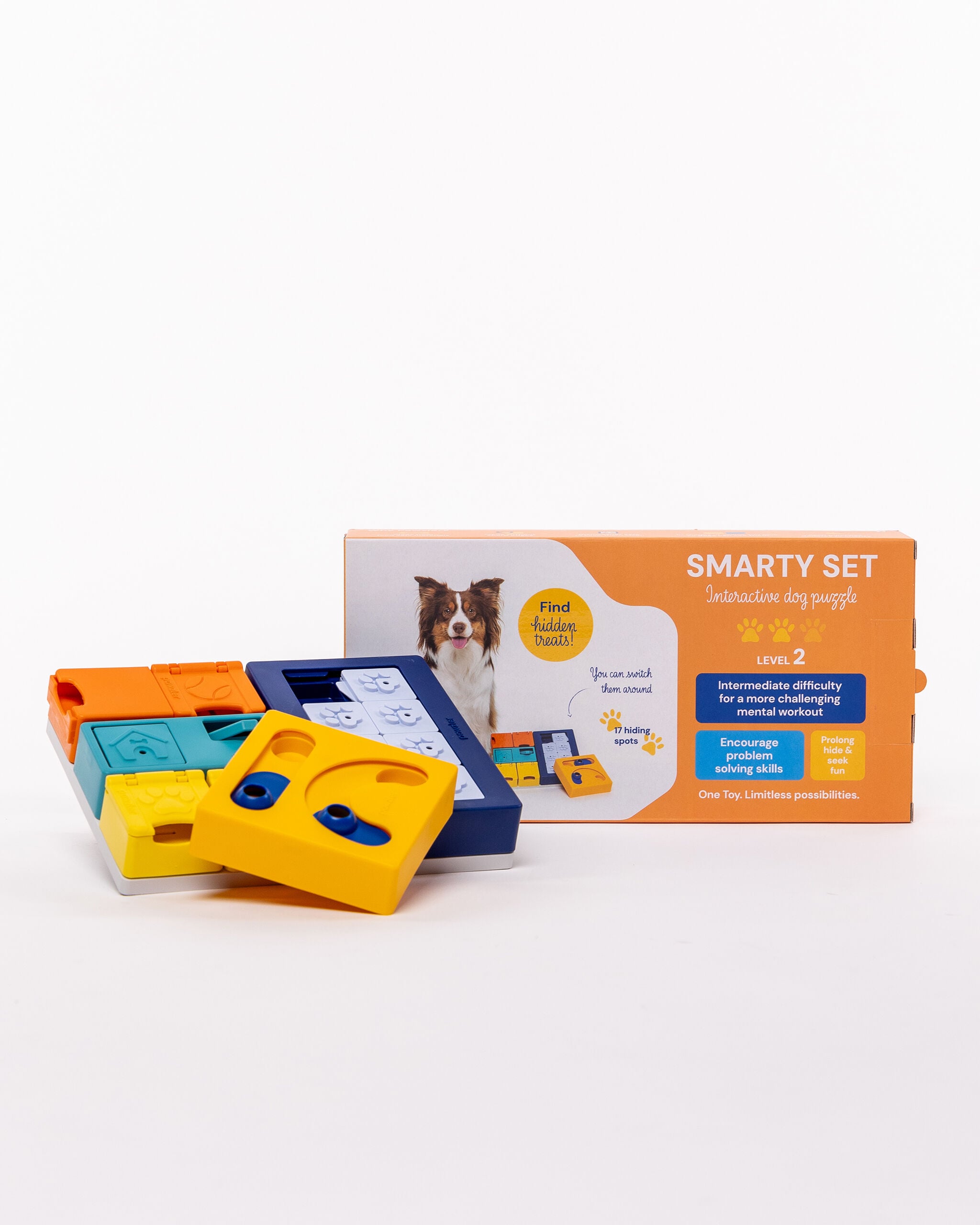 Pawzler Smarty Set - Puzzel - Hondenspeelgoed - 6x18x36 cm Pawzler Smarty Set - Puzzel - Hondenspeelgoed - 6x18x36 cm