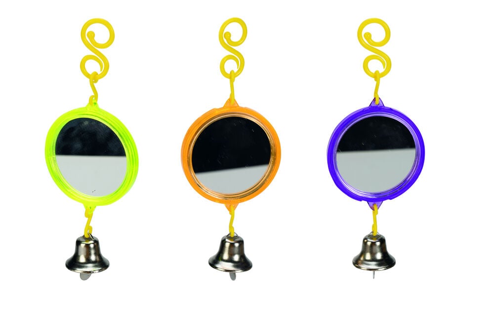 Beeztees Parkieten Spiegel - Vogelspeeltje - 17x10x0.5 cm Beeztees Parkieten Spiegel - Vogelspeeltje - 17x10x0.5 cm