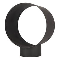 Fancy Flames - Houtopslag Rond - Zwart - Zwart