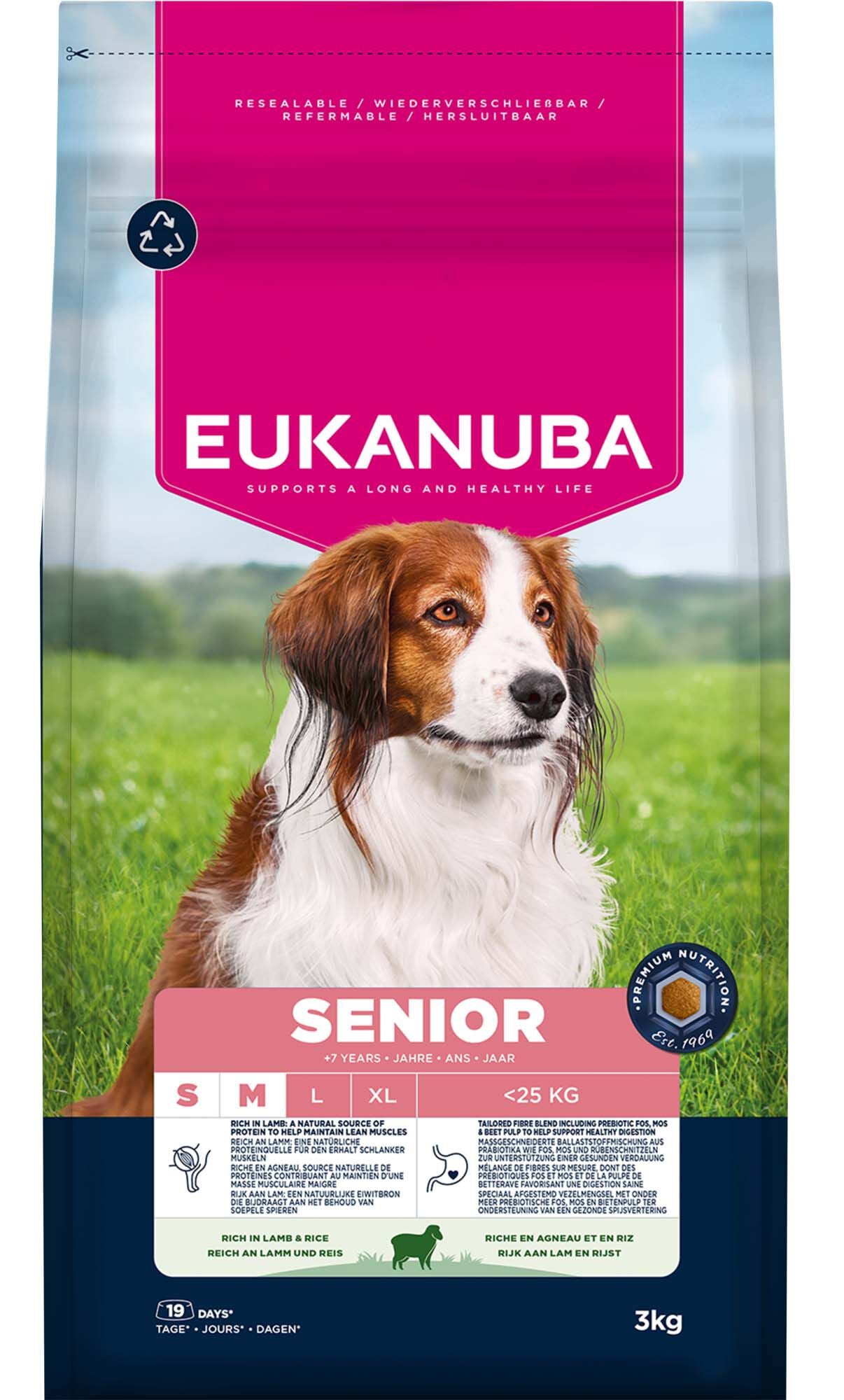 Eukanuba Senior Small/Medium - Hondenvoer - 3 Kilogram - lam Eukanuba Senior Small/Medium - Hondenvoer - 3 Kilogram - lam