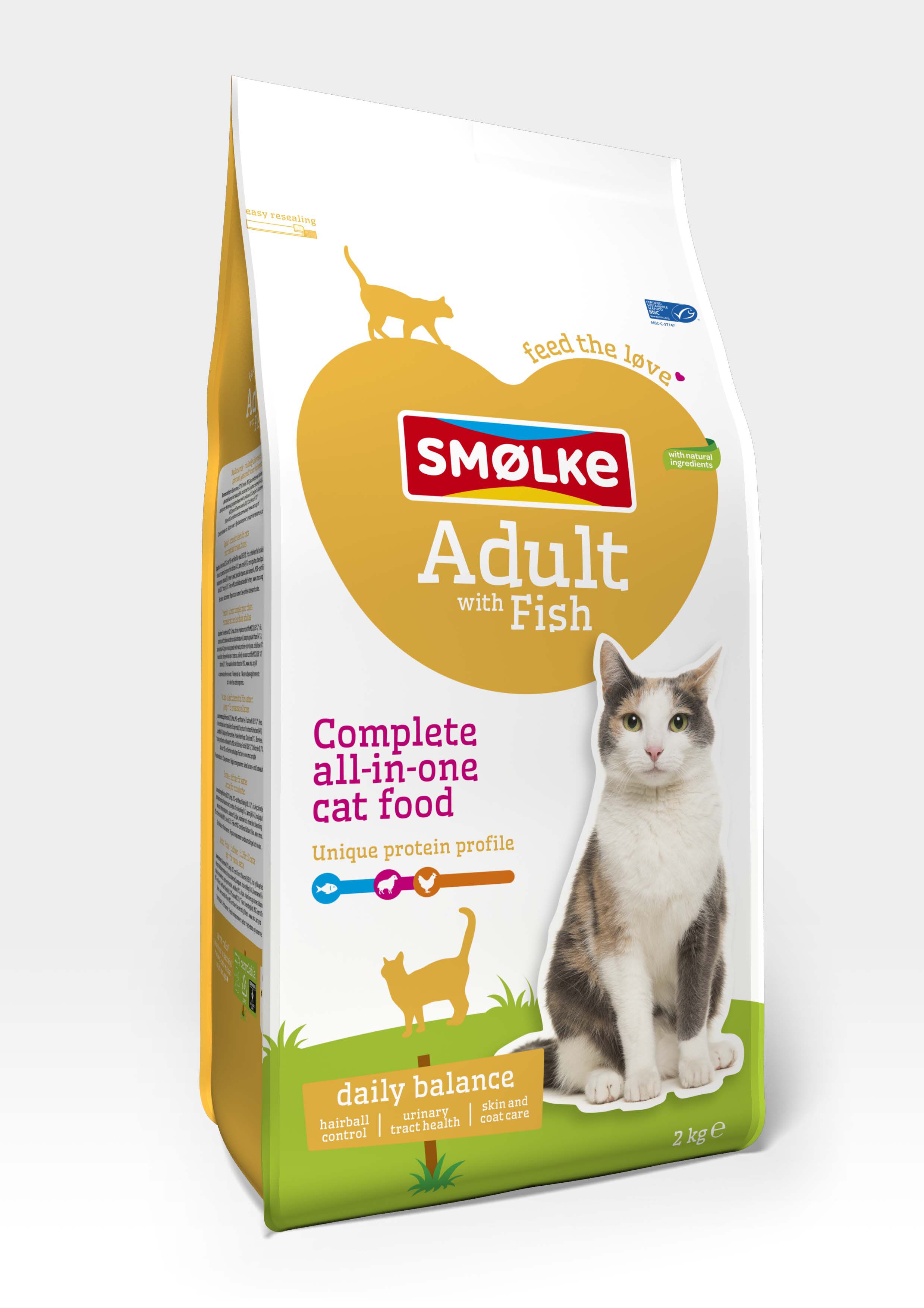 Smölke Adult - Kattenvoer - 2 Kilogram - vis Smölke Adult - Kattenvoer - 2 Kilogram - vis