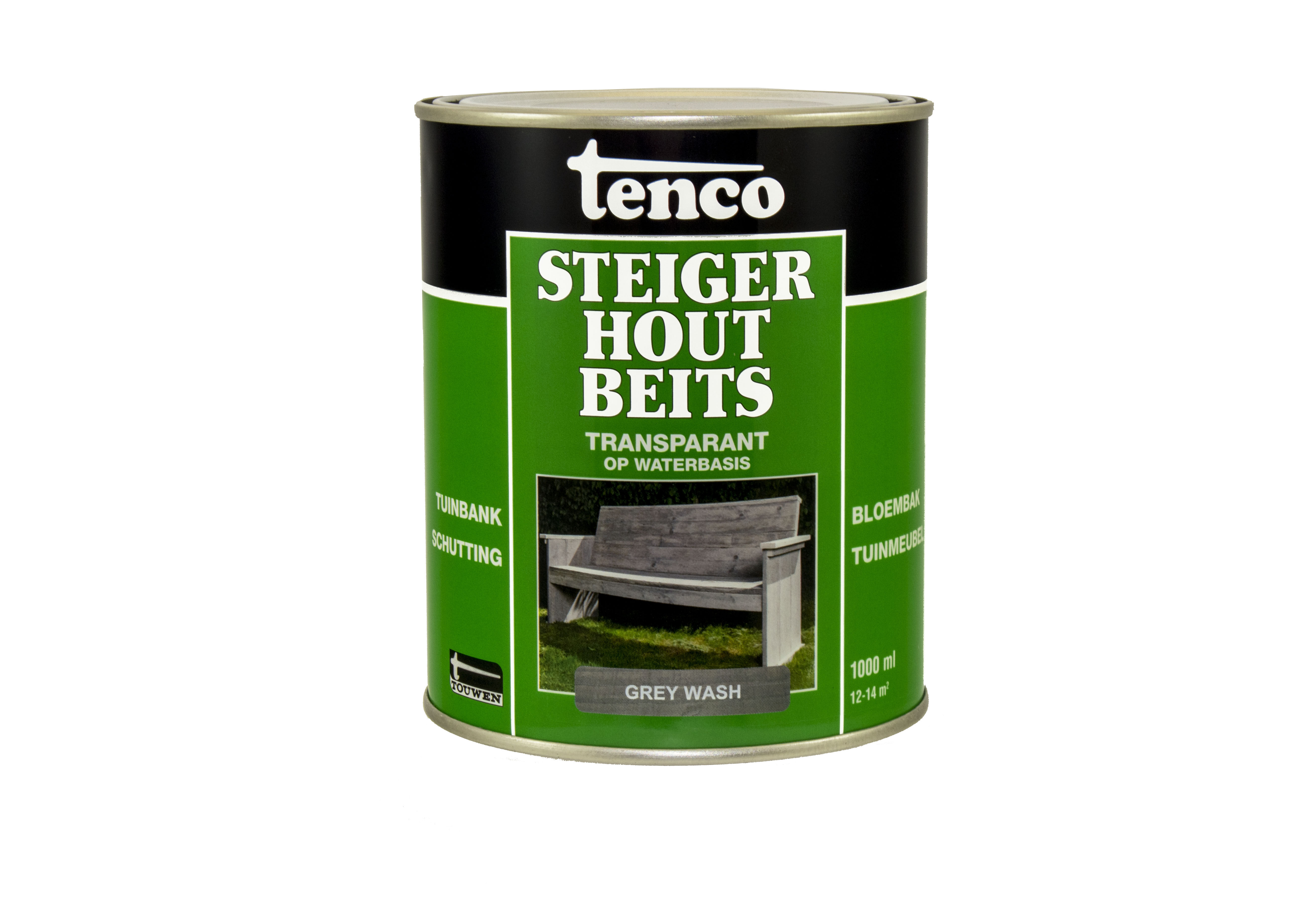 Tenco - Steigerhoutbeits - 1 Liter - Grijs Tenco - Steigerhoutbeits - 1 Liter - Grijs