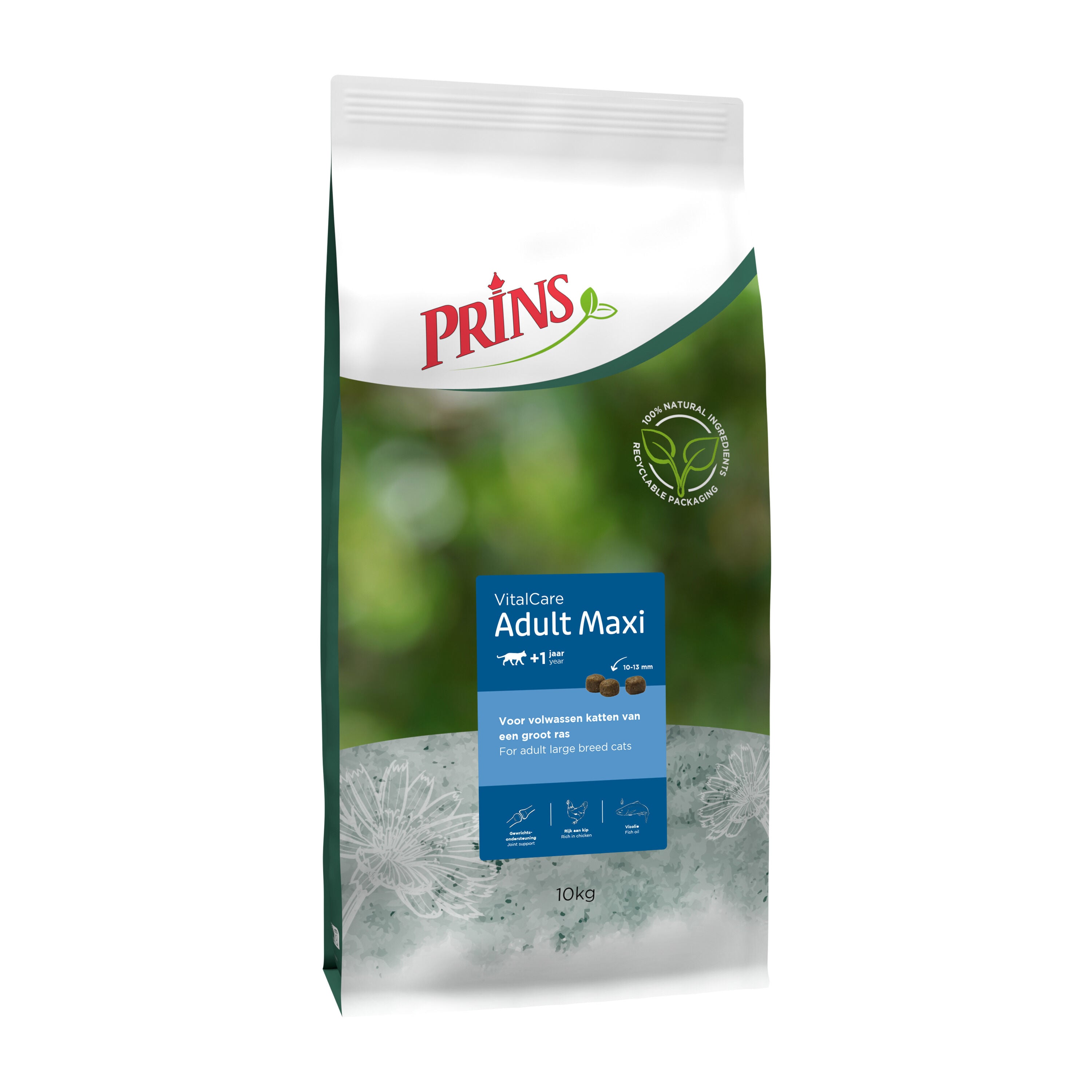 Prins VitalCare Adult Maxi - Kattenvoer - 10 Kilogram - gevogelte Prins VitalCare Adult Maxi - Kattenvoer - 10 Kilogram - gevogelte