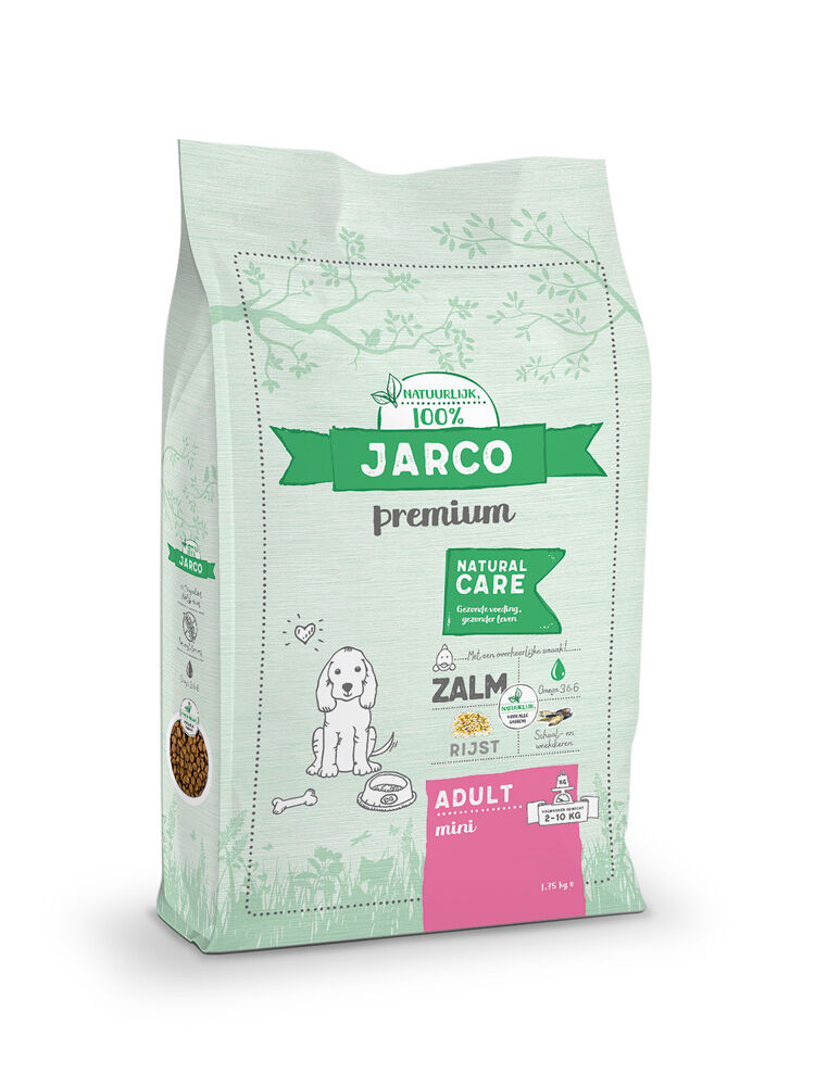 Jarco Dog Mini Adult - Hondenvoer - 1.75 Kilogram - zalm Jarco Dog Mini Adult - Hondenvoer - 1.75 Kilogram - zalm