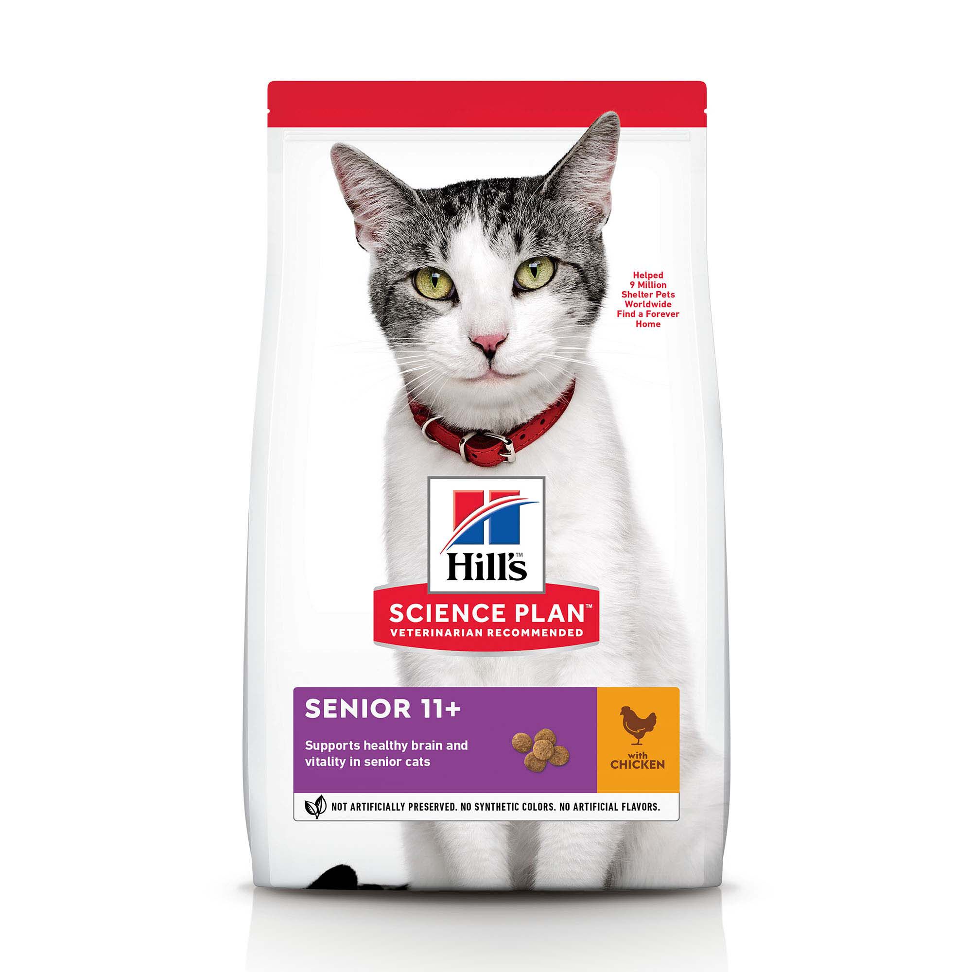 Hill's Science Plan Senior 11+ - Kattenvoer - 1.5 Kilogram - kip Hill's Science Plan Senior 11+ - Kattenvoer - 1.5 Kilogram - kip