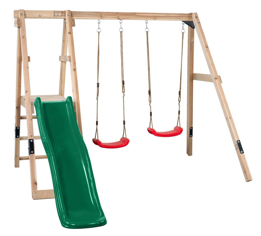 Swing King Ava - Speeltoestel - 48 Kilogram - Groen - Hout Swing King Ava - Speeltoestel - 48 Kilogram - Groen - Hout