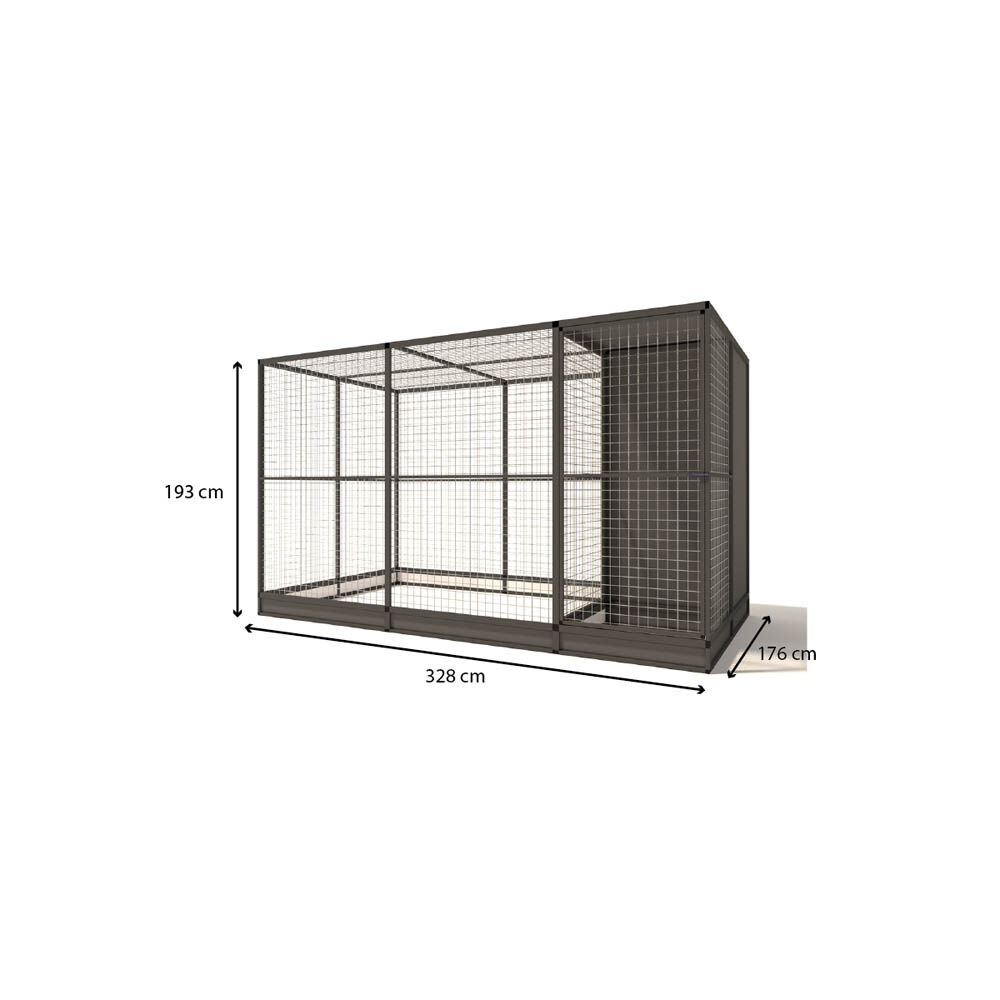 Glorenza Evi - Kattenren - Antraciet - 193x176x328 cm