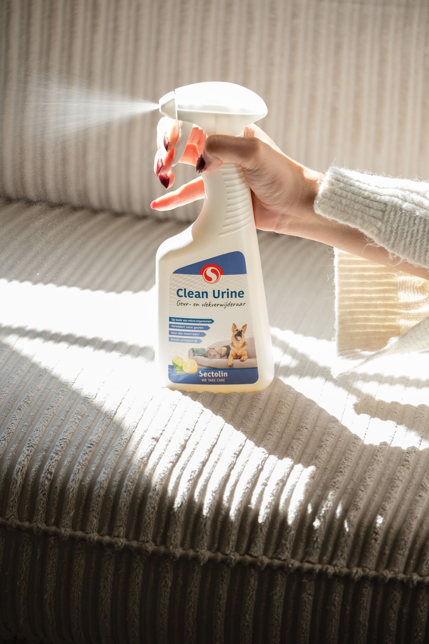 Sectolin Clean Urine - Geur en vlekverwijderaar Urinegeur Hond