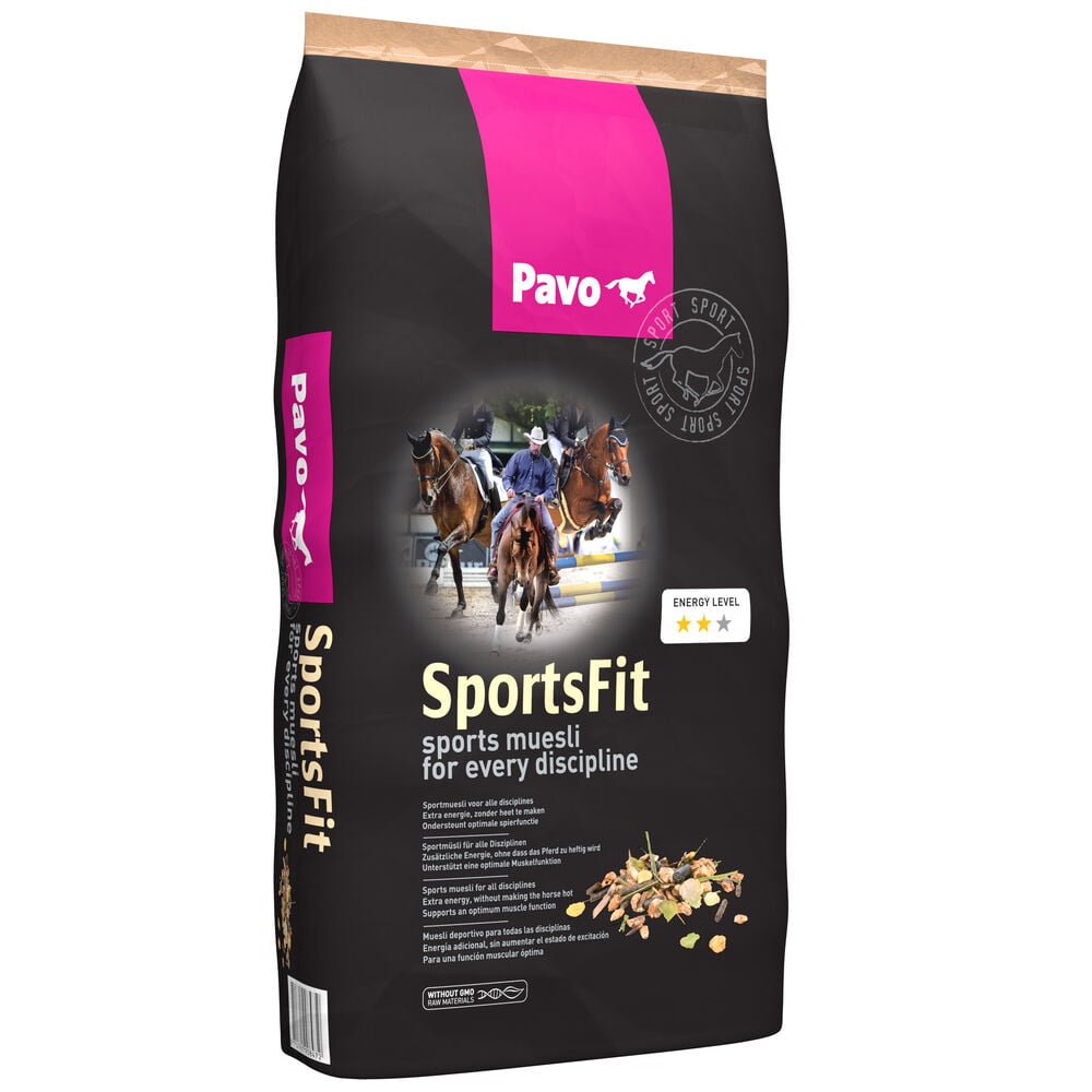 Pavo Sportsfit - Sport/ Prestatie - Paardenvoer - 15 - Zak Pavo Sportsfit - Sport/ Prestatie - Paardenvoer - 15 - Zak