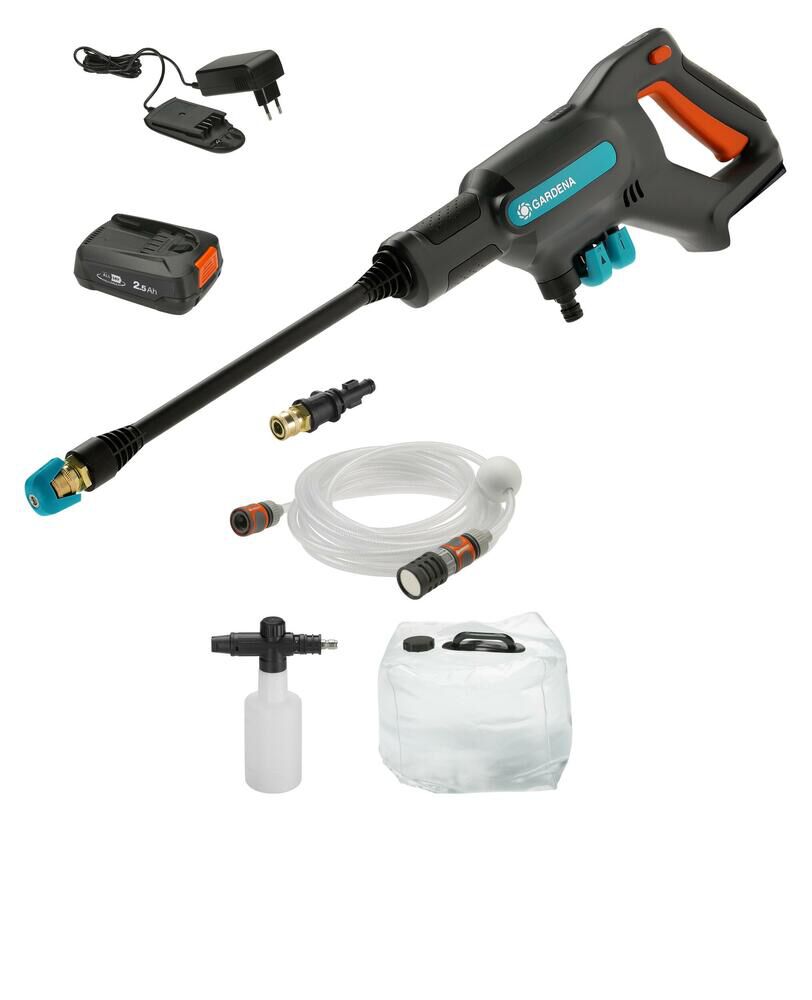Gardena AquaClean 24/18 V P4A Set Premium (incl. accu en oplader) - Medium Hogedrukreiniger