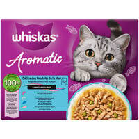 Whiskas Aromatic in saus - Kattenvoer - 12x85 gram - 1020 Gram