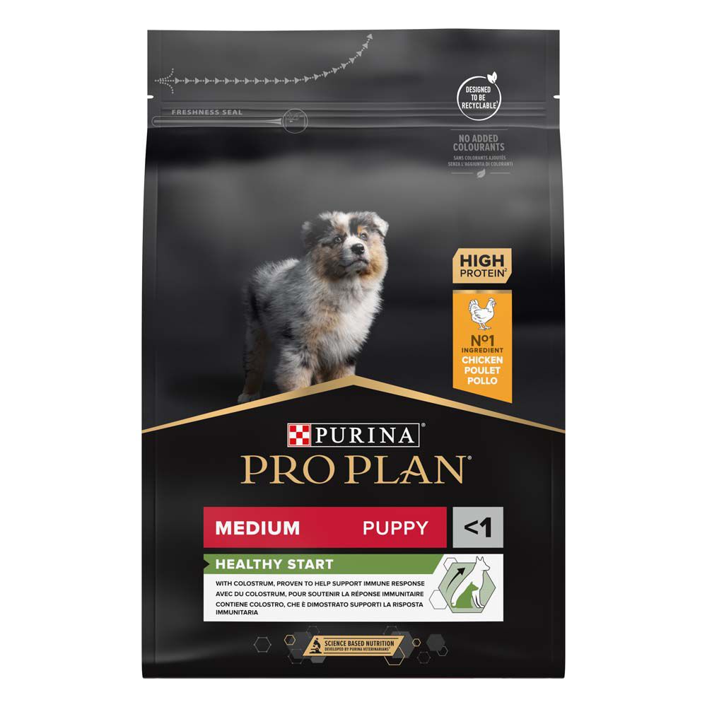 PRO PLAN Healthy Start Puppy Medium - Hondenvoer - 3 Kilogram - kip