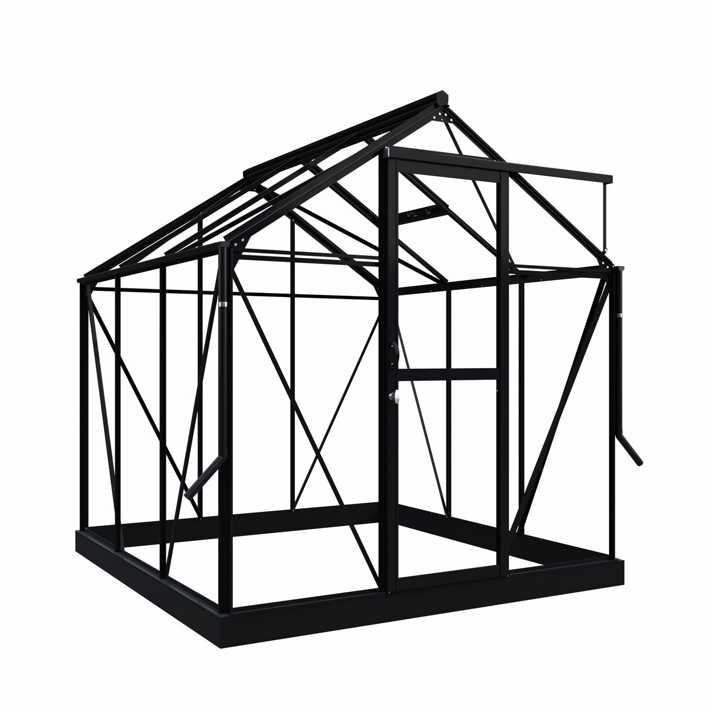 Royal Well Mary I - Tuinkas - Zwart - 241x212x222 cm - Veiligheidsglas