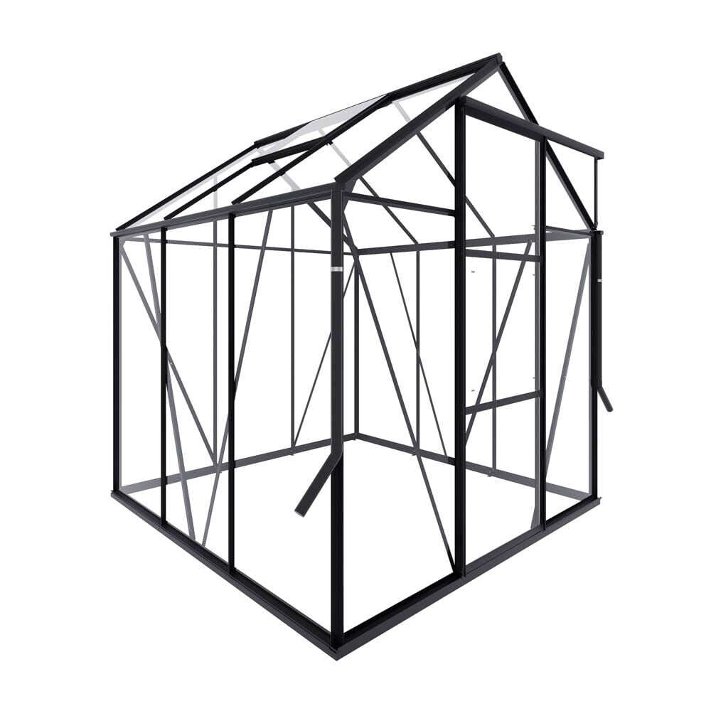 Royal Well Kate I - Tuinkas - zwart - 217x192x192 cm - Veiligheidsglas