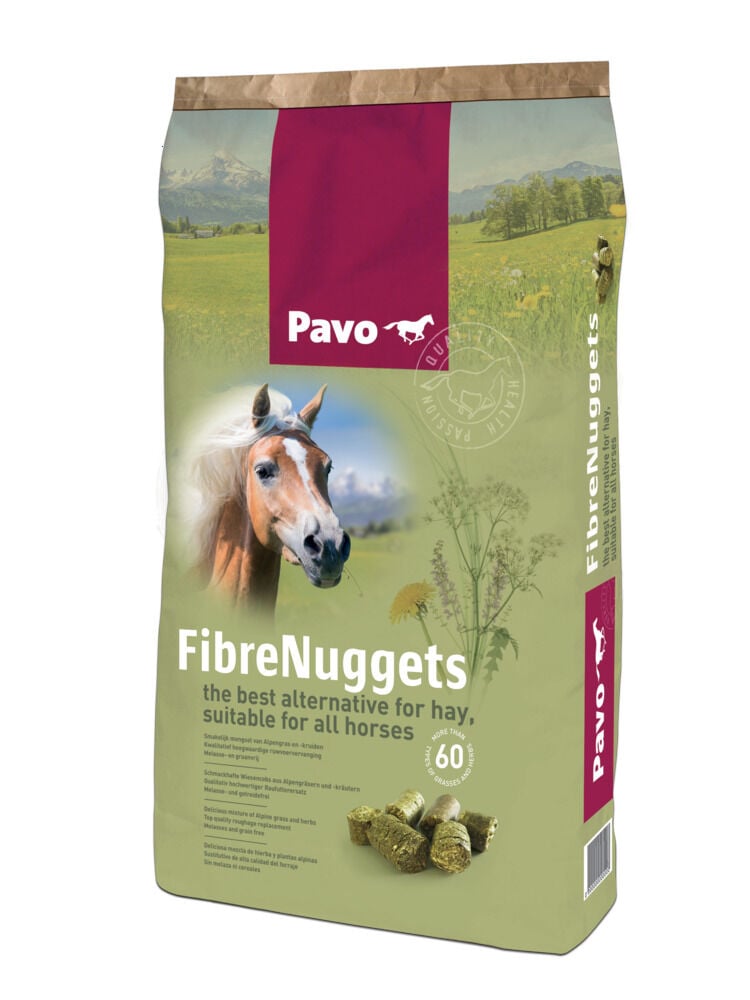 Pavo FibreNuggets - Basisvoeding - 20 Kilogram - Zak