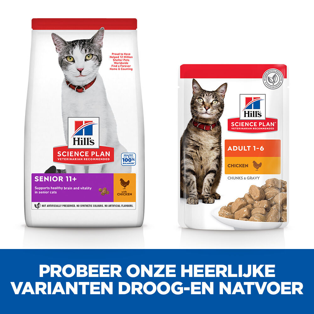 Hill's Science Plan Senior - Kattenvoer - 3 Kilogram - kip
