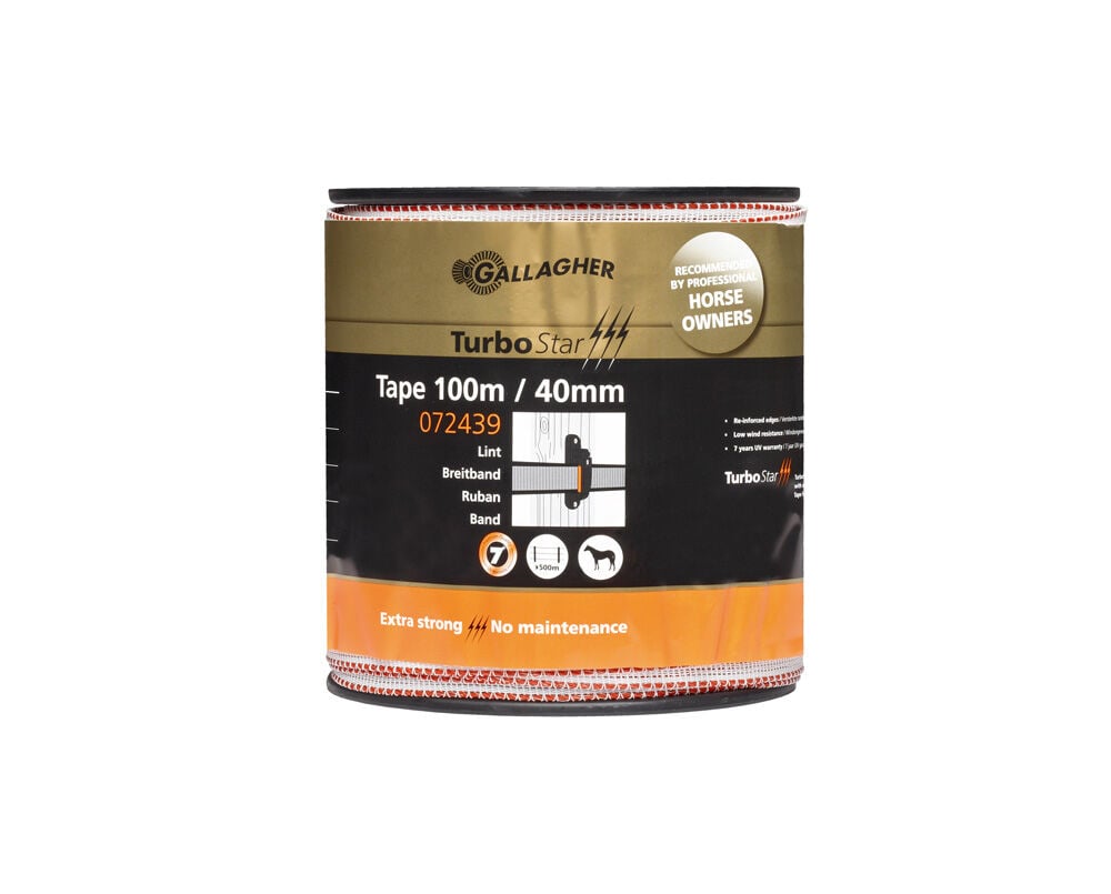 Gallagher Turbostar Lint  - Geleiders - 22 cm - 100 Meter - Wit - 21 cm - 35000 cm