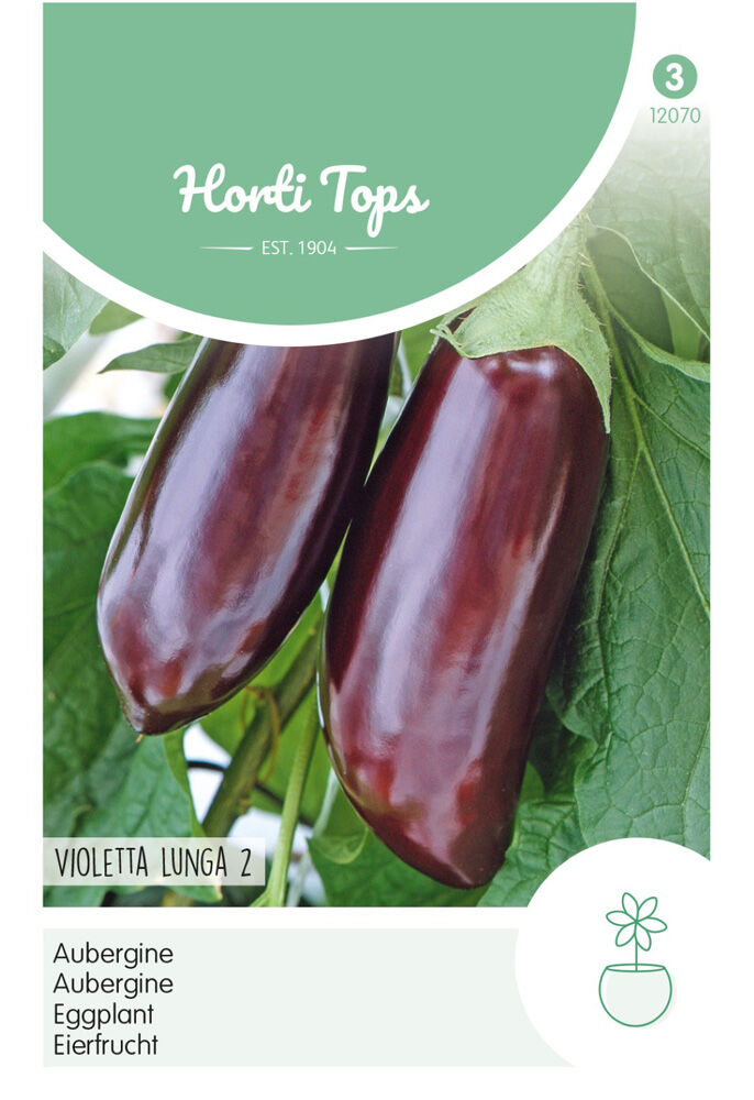 Hortitops Aubergine Solanum Melongena - Groentezaden Hortitops Aubergine Solanum Melongena - Groentezaden