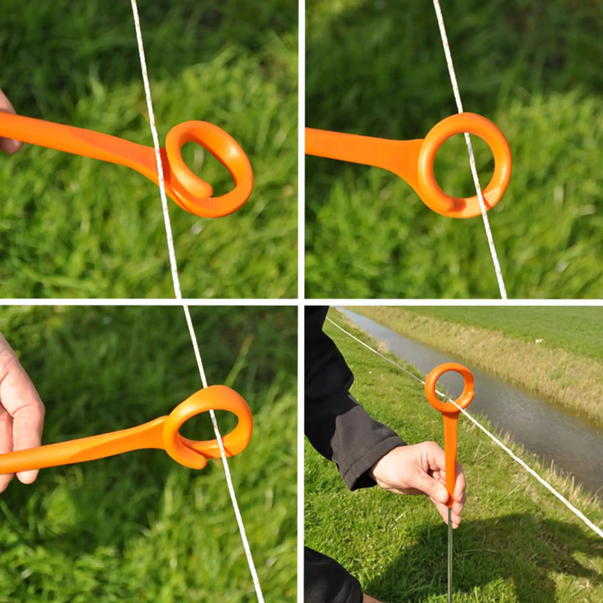 Gallagher - Ring-top paal - 115 cm - 10 Stuks - Oranje - 8 cm - 85 cm