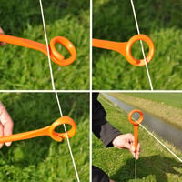 Gallagher - Ring-top paal - 115 cm - 10 Stuks - Oranje - 8 cm - 85 cm