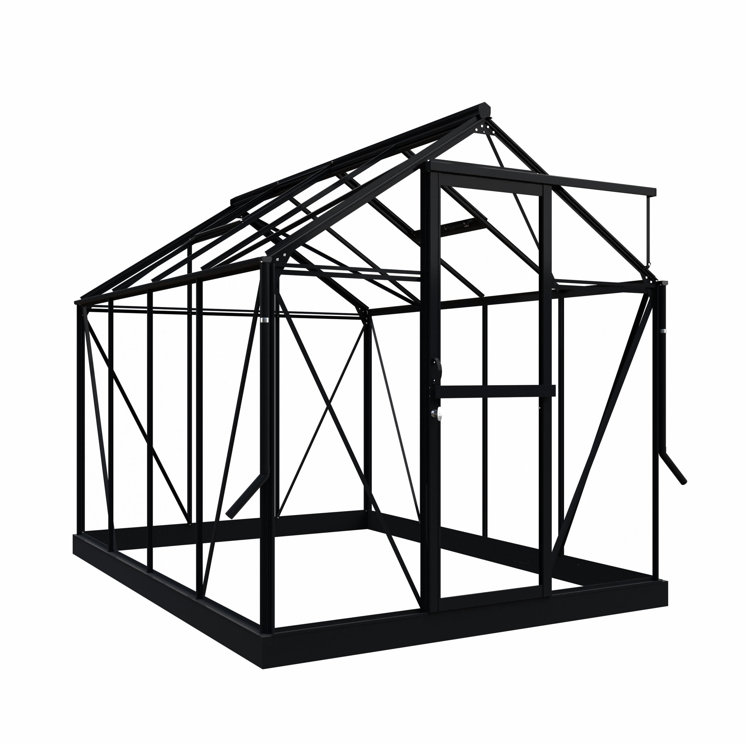 Royal Well Mary II - Tuinkas - zwart - 241x212x291 cm - Veiligheidsglas Royal Well Mary II - Tuinkas - zwart - 241x212x291 cm - Veiligheidsglas