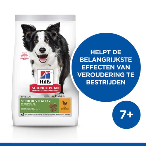 Hill's Science Plan Youthful Vitality Medium - Hondenvoer - 2.5 Kilogram - kip