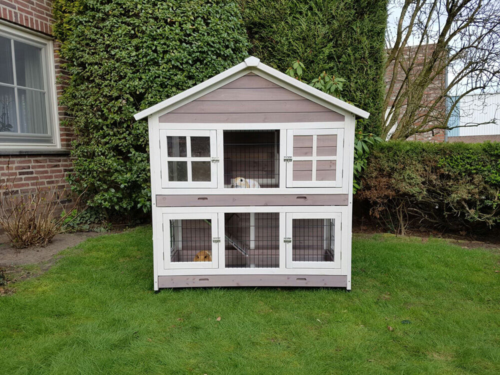 Konijnenhok Sisi - Grijs - 1x125x1 cm