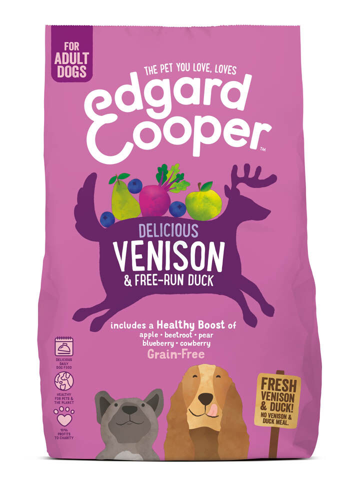 Edgard & Cooper Adult - Hondenvoer - 0.7 Kilogram - eend, hert Edgard & Cooper Adult - Hondenvoer - 0.7 Kilogram - eend, hert