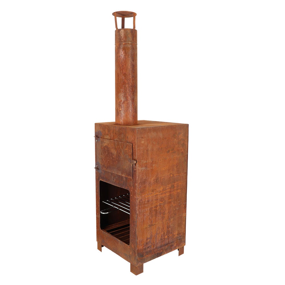 Fancy Flames - Tuinhaard met pizzaoven - Roest