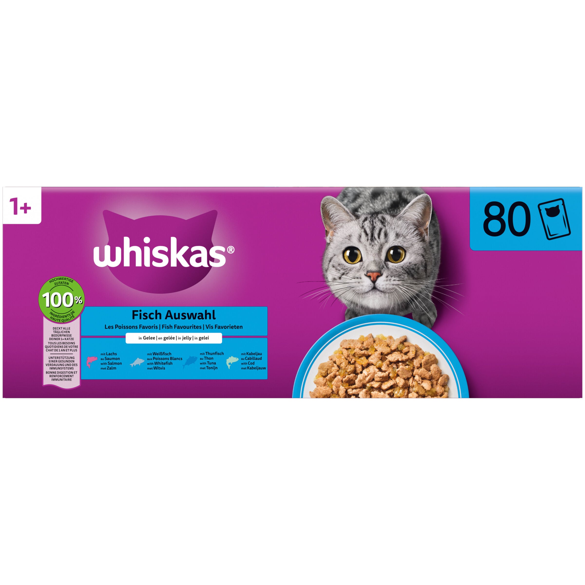 Whiskas in gelei - Kattenvoer - 12x85 gram