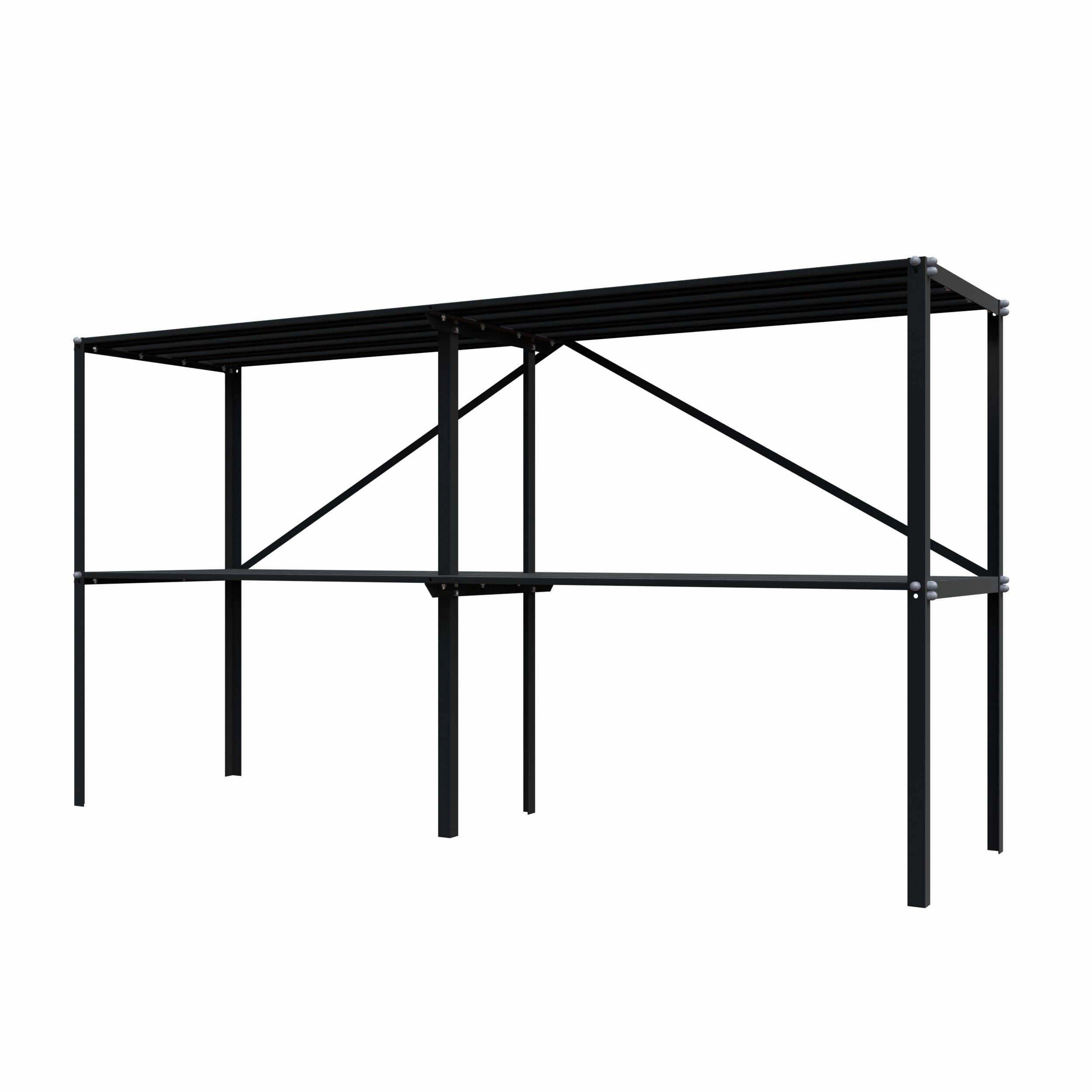 Royal Well - Kweektafel - Zwart - 90x185x45 cm