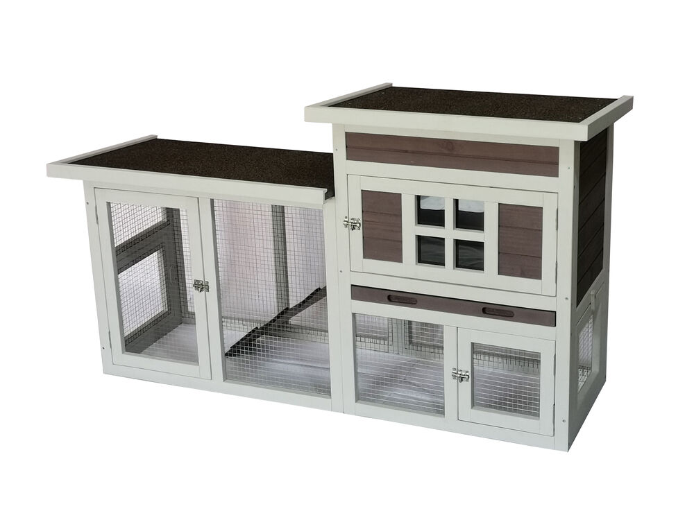 Konijnenhok Manor - Grijs - 87.2x147x22 cm