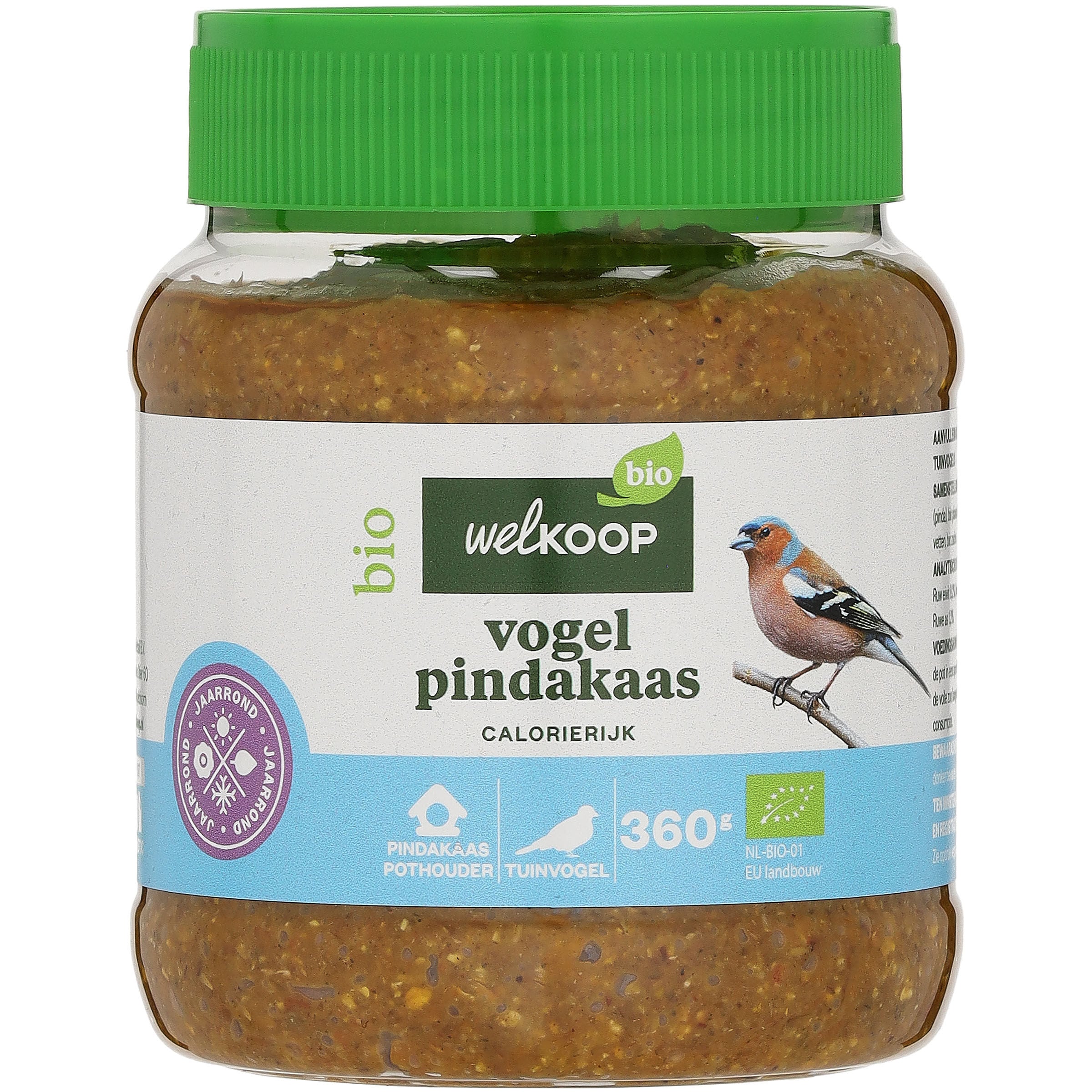 Welkoop Biologische Vogelpindakaas - Tuinvogelvoer Welkoop Biologische Vogelpindakaas - Tuinvogelvoer