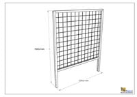 Talen buitenmeubelen - Moestuinrek - 172x133 cm - 172 cm - Blank - 172x133x5.6 cm