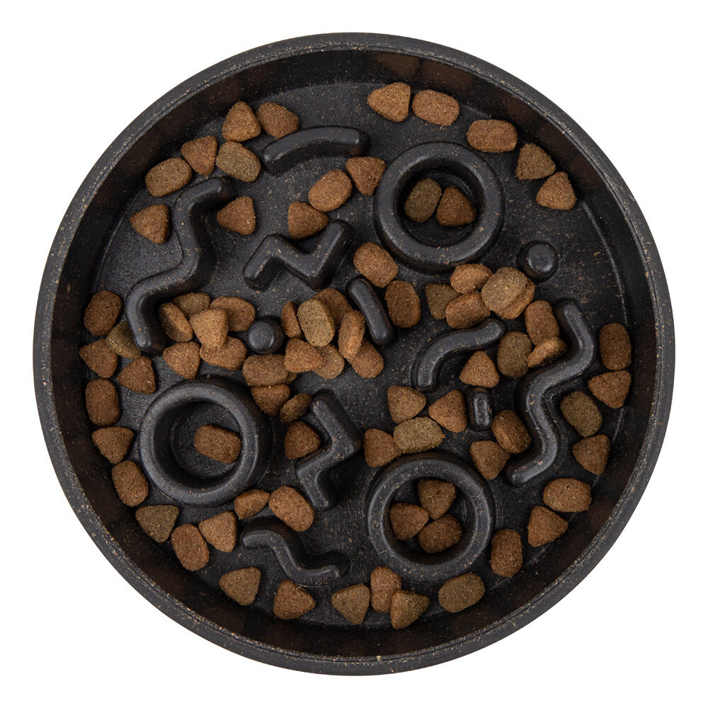 District 70 slow feeder - Voerbak - Grijs - 13.5x13.5x2.6 cm