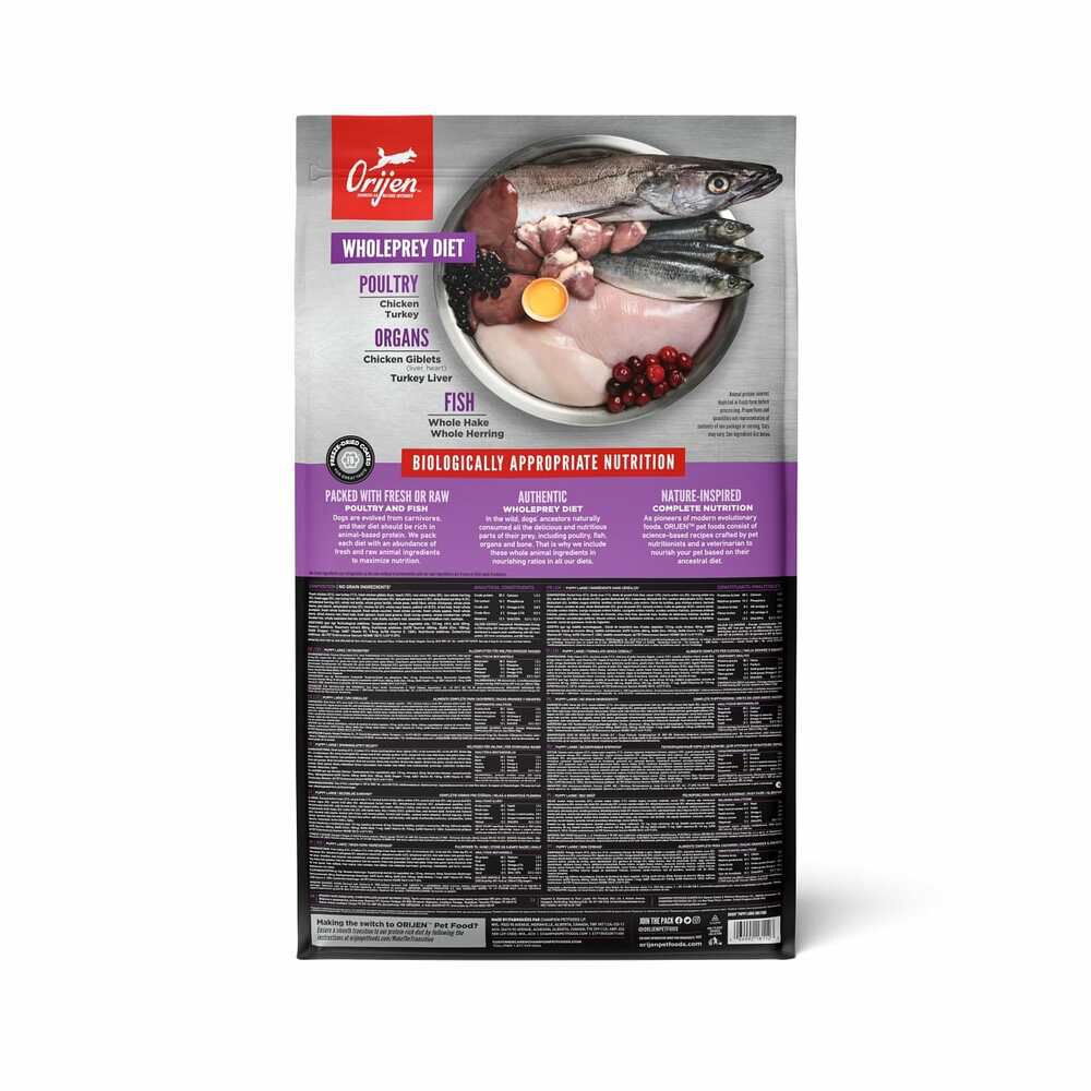 Orijen Puppy Large Breed Whole Prey - Hondenvoer - 11.4 Kilogram - kip