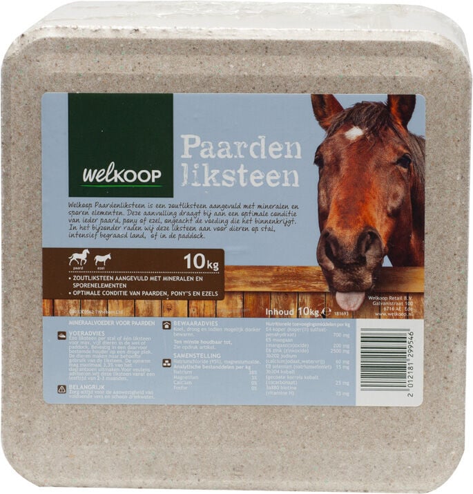 Welkoop Liksteen Paard - 10 Kilogram - Folie Welkoop Liksteen Paard - 10 Kilogram - Folie