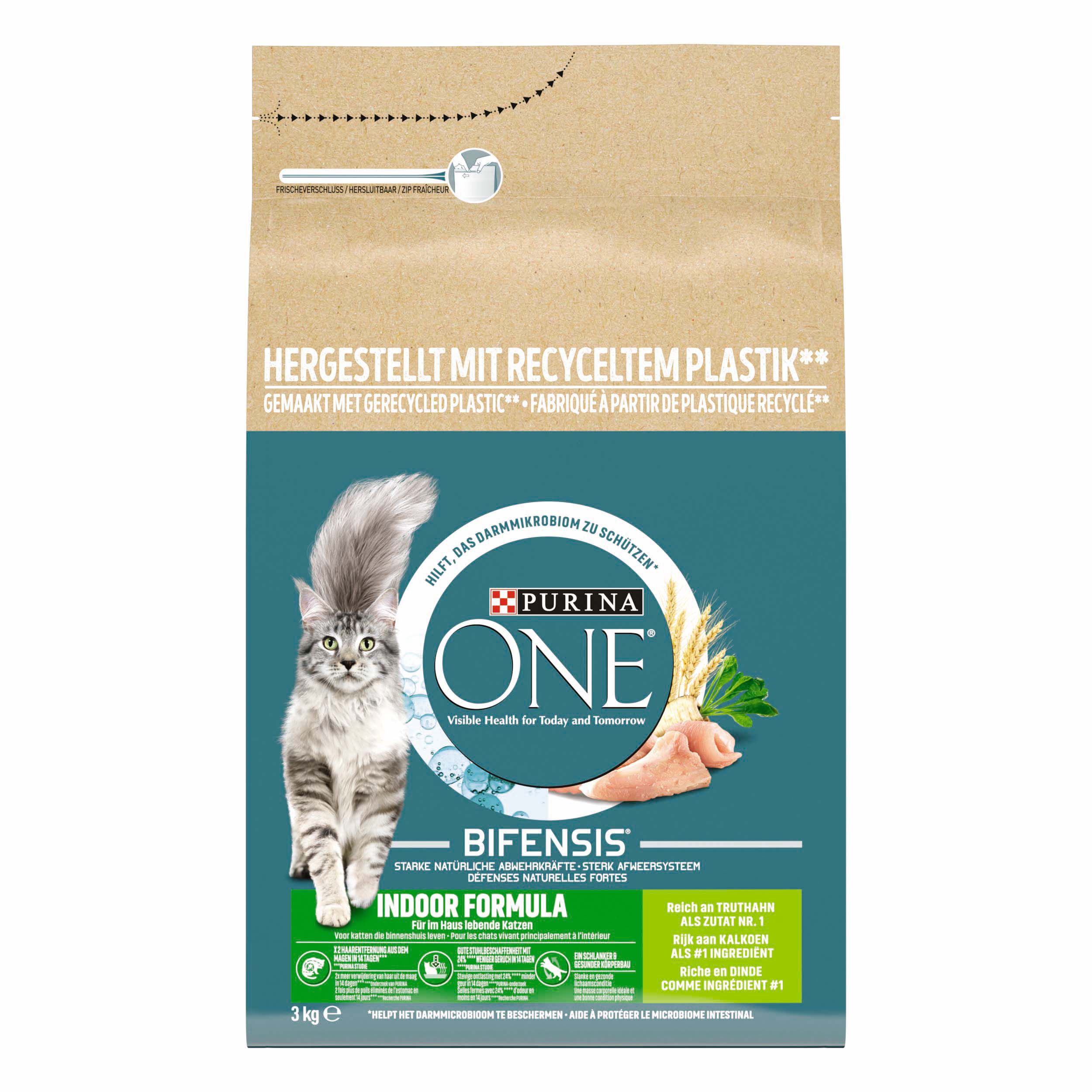 One Adult Indoor - Kattenvoer - 3 Kilogram - kalkoen
