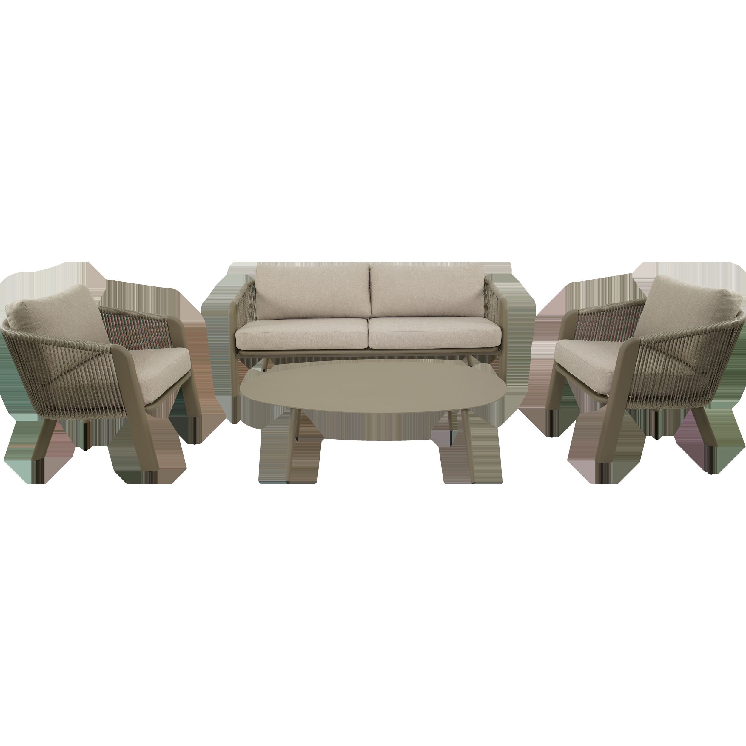Lesli Living Tanoa - Loungeset - 208x48x77 cm