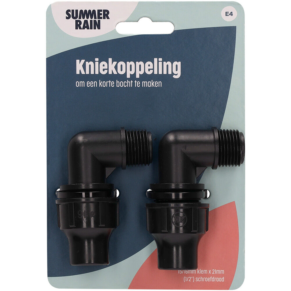 SummerRain Buitendraad - Kniekoppeling - 16 mm SummerRain Buitendraad - Kniekoppeling - 16 mm